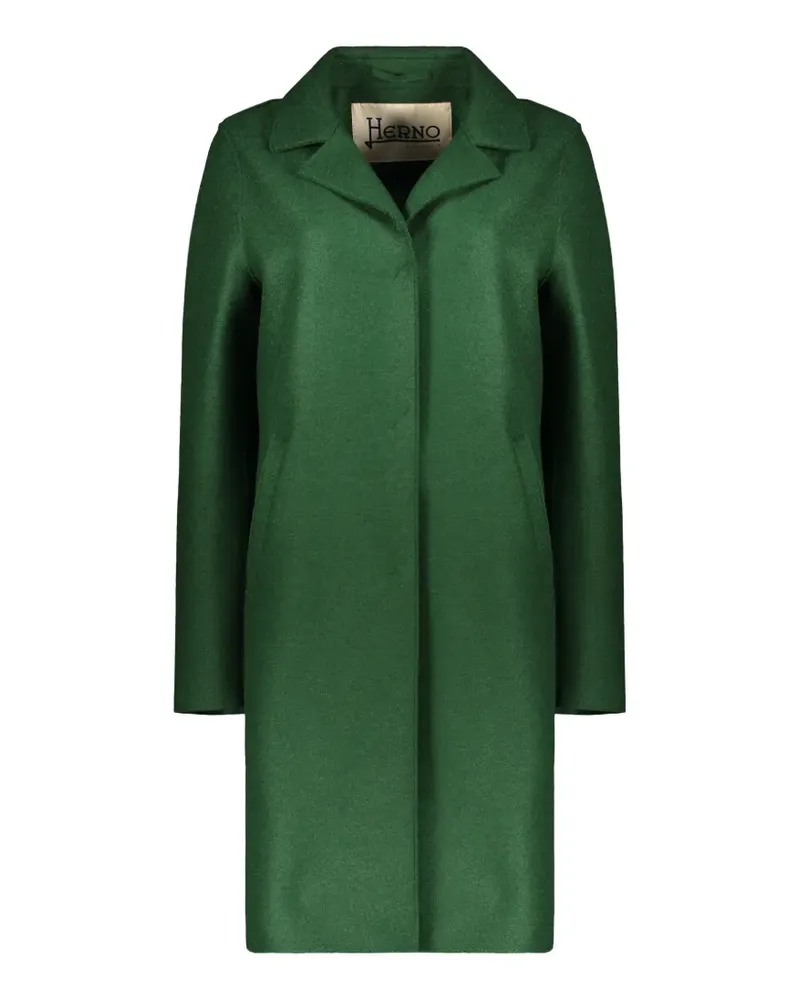 Herno notch-lapel single-breasted coat - Grün Grün