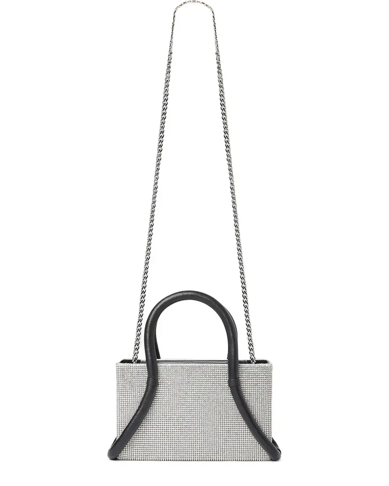 KARA Mittelgroße Tubular Schultertasche - Silber Silber