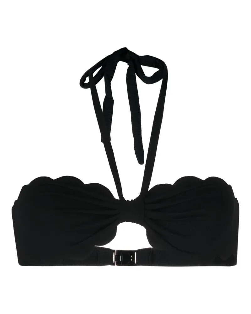 Marysia Cheapeake Neckholder-Bikinioberteil Schwarz