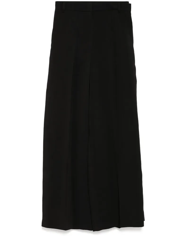 pushBUTTON Weite Hose mit Umschlag - Schwarz Schwarz