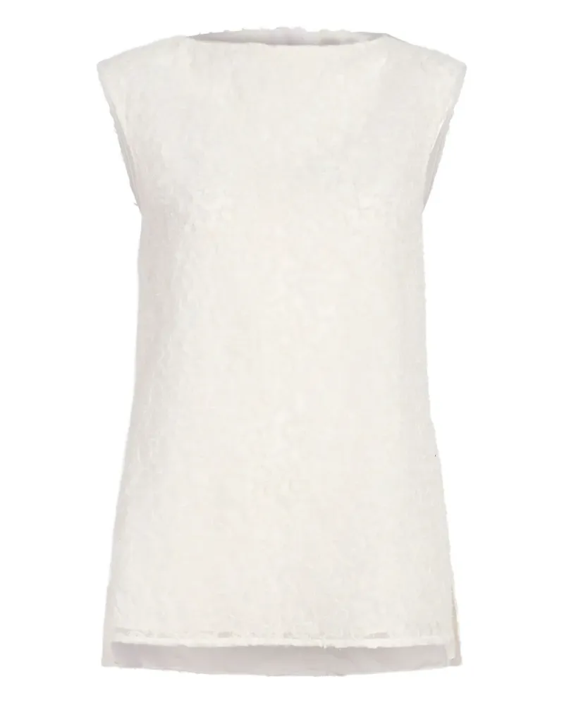 Proenza Schouler Virginie Oberteil mit Stickerei - Weiß Weiß