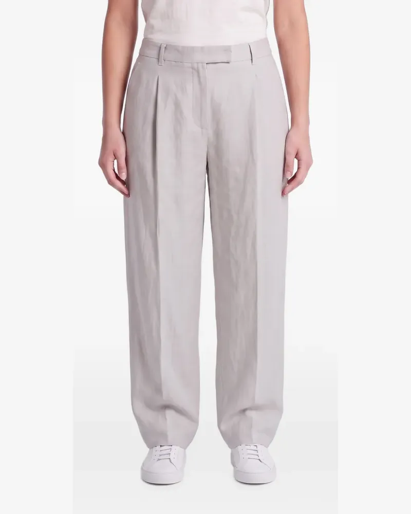 Brunello Cucinelli pleated straight-leg trousers - Grau Grau