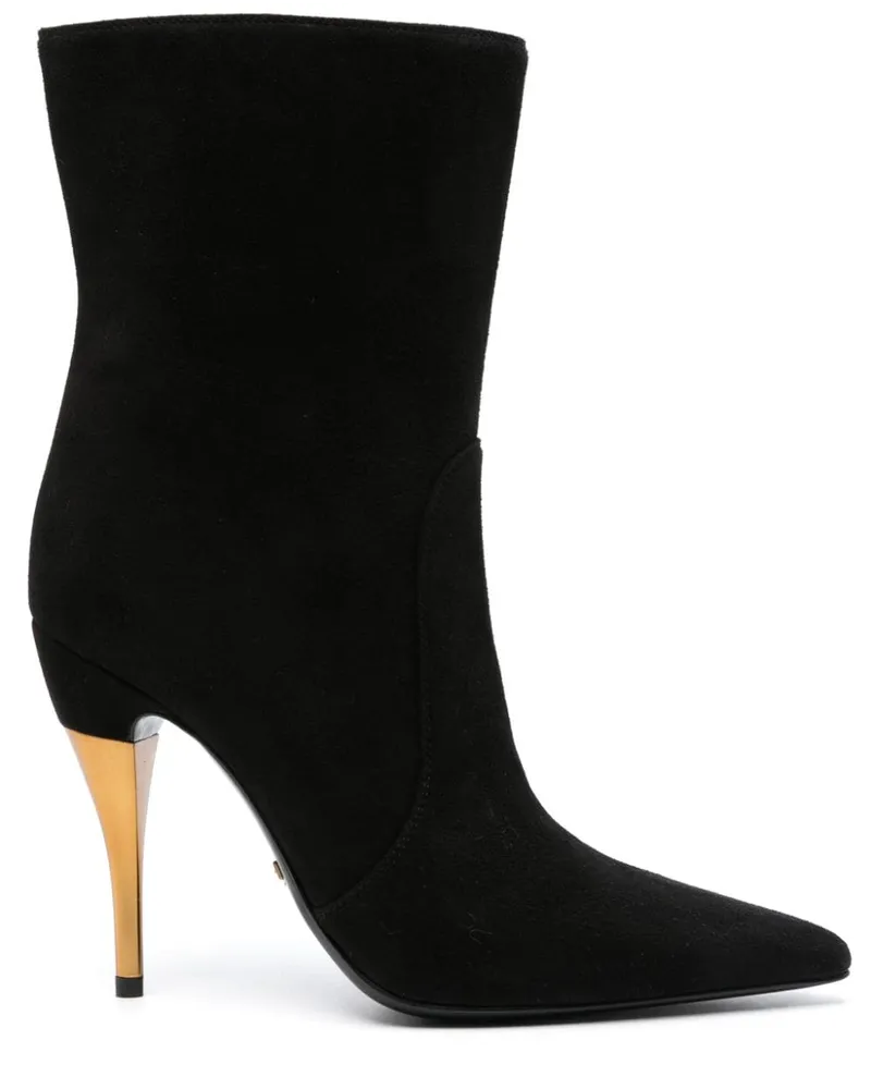 Gucci Stiefeletten aus Wildleder 110mm - Schwarz Schwarz