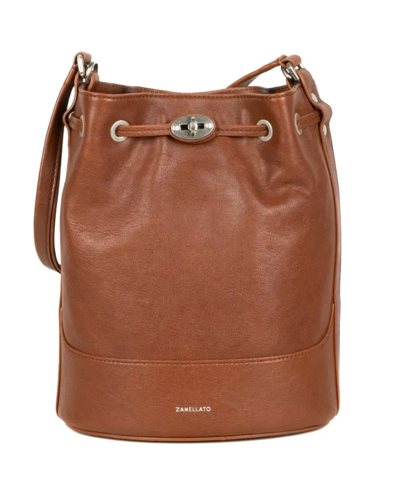 Zanellato drawstring bucket bag - Braun Braun