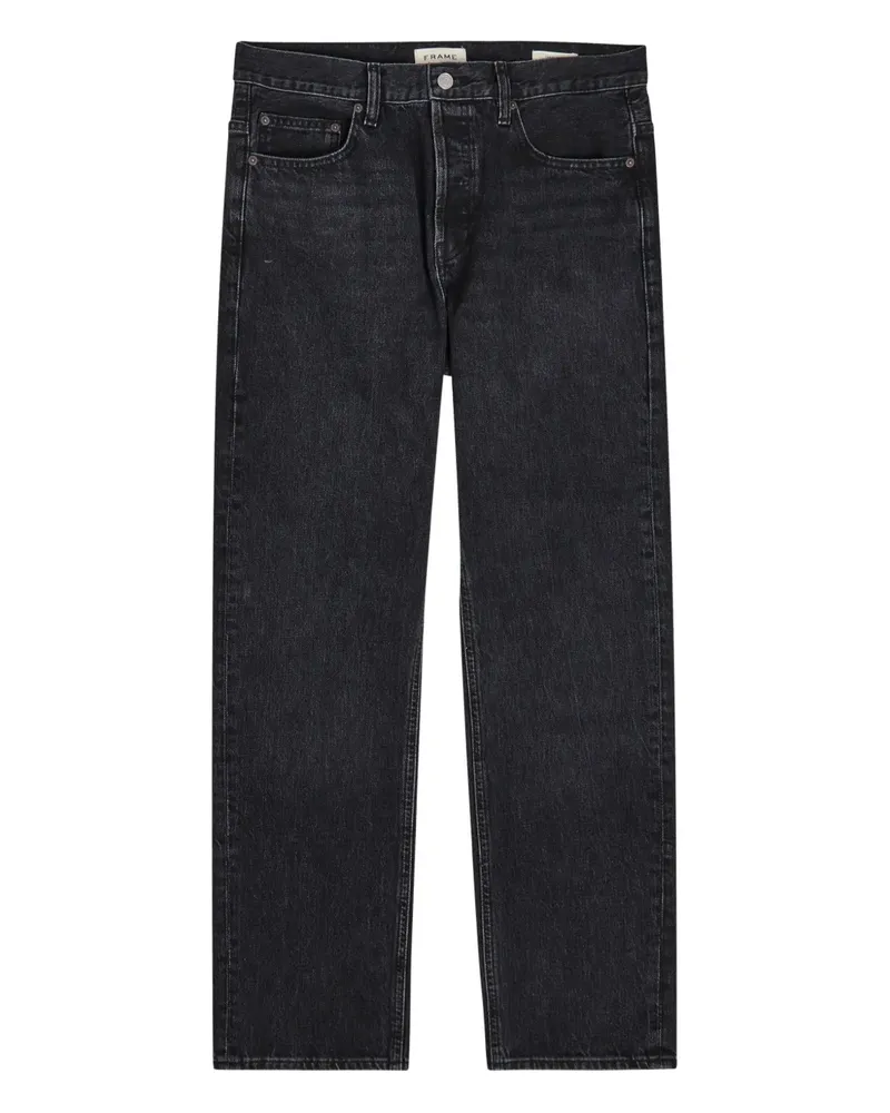 Frame Denim Jeans mit geradem Bein - Schwarz Schwarz