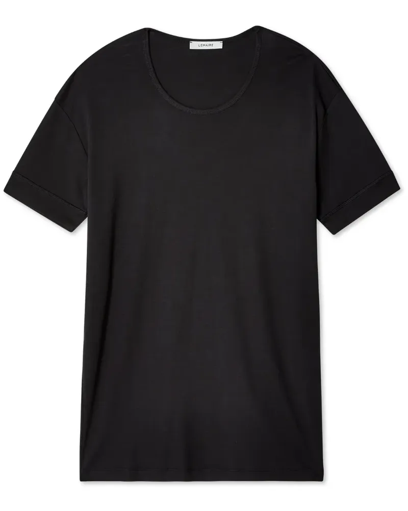 Christophe Lemaire Klassisches T-Shirt - Schwarz Schwarz