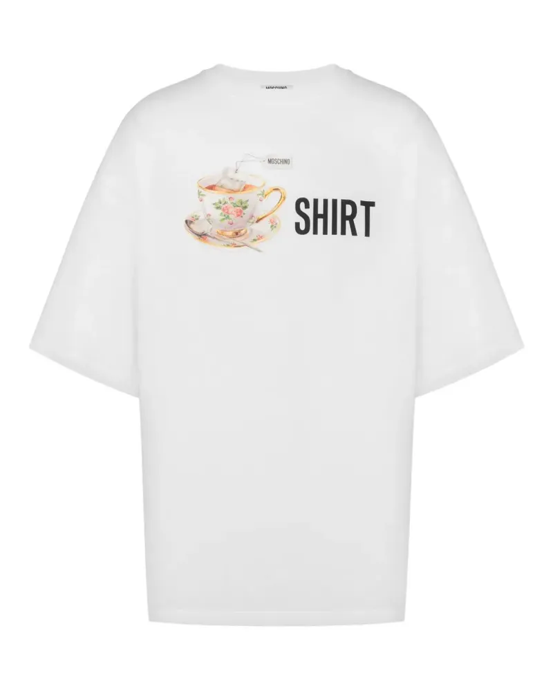 Moschino T-Shirt mit grafischem Print - Weiß Weiß