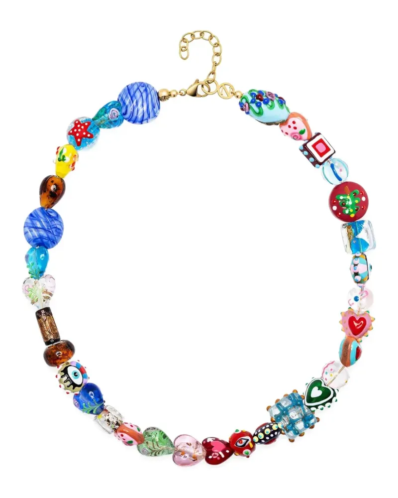 Nialaya beaded necklace - Blau Blau
