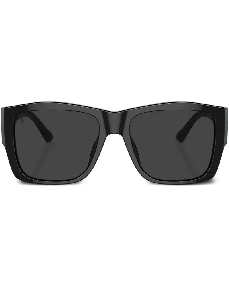Ferrari Sonnenbrille mit eckigem Gestell - Schwarz Schwarz