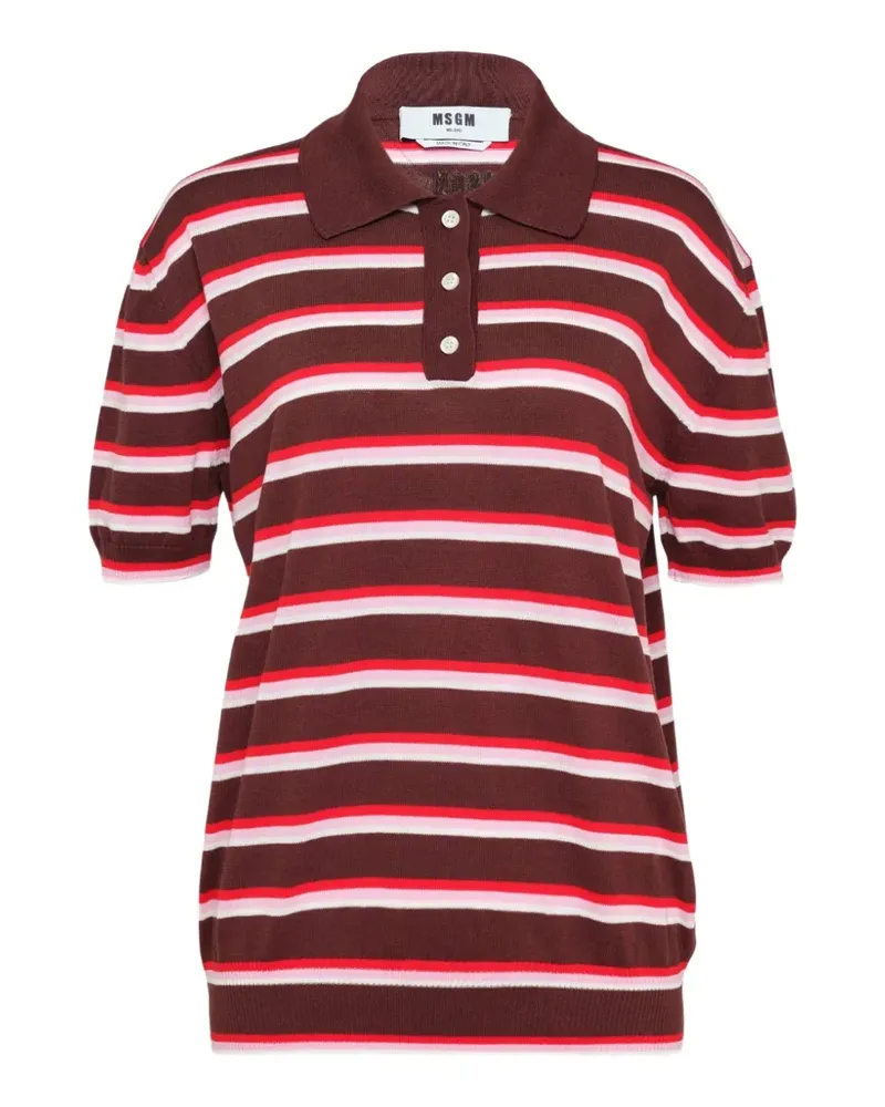 MSGM striped-knit sweater - Braun Braun