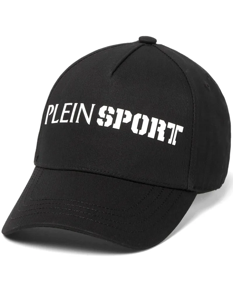 Philipp Plein Baseballkappe mit Logo-Print - Schwarz Schwarz