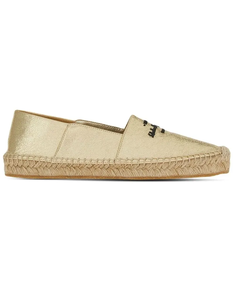 Ferragamo Espadrilles mit Logo-Stickerei - Gold Gold