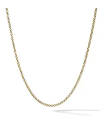 David Yurman 18kt Box Chain Slider Gelbgoldhalskette Gold