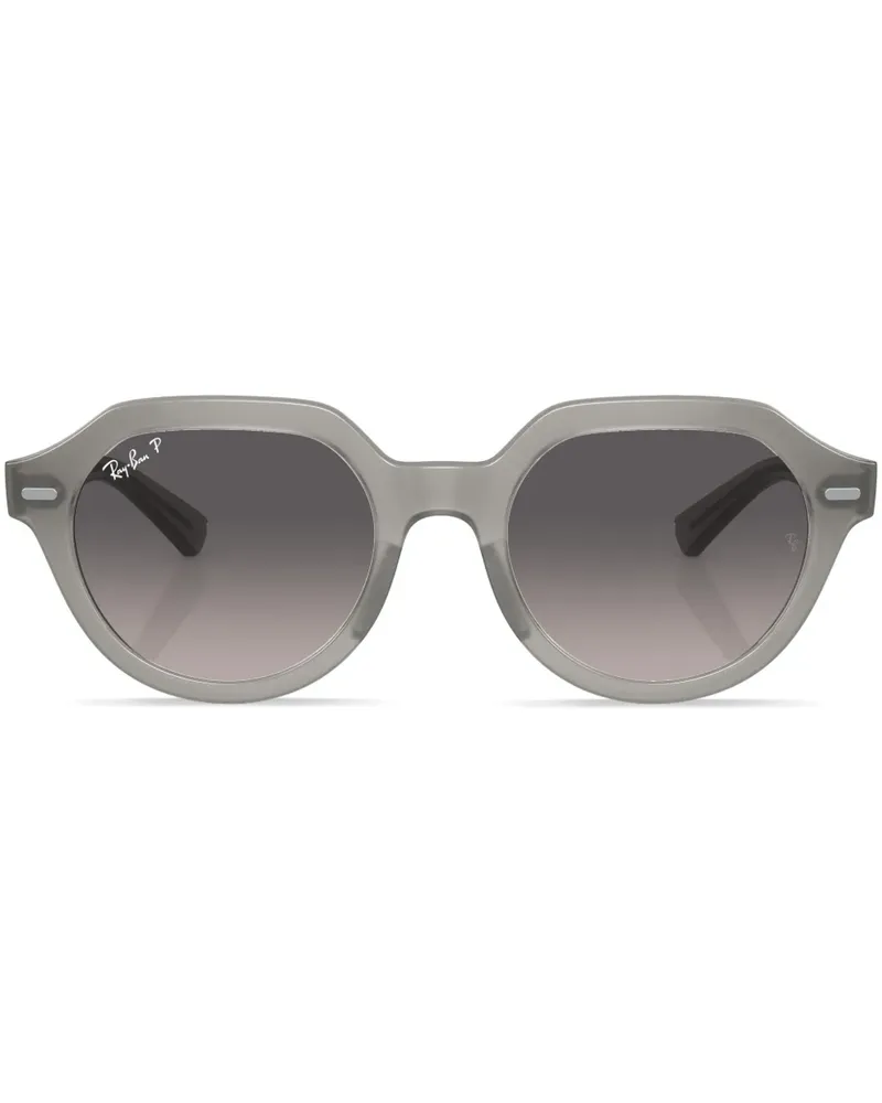 Ray Ban Gina Sonnenbrille mit rundem Gestell - Grau Grau