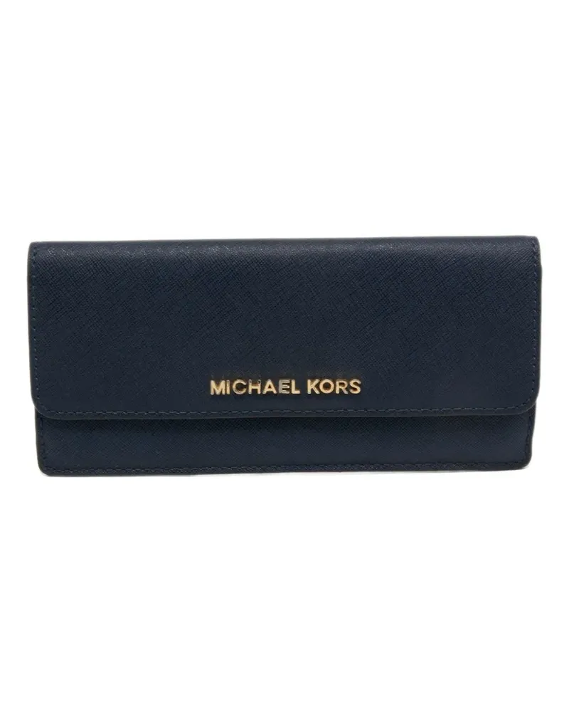 Michael Kors 2010 Jet Set Portemonnaie - Blau Blau