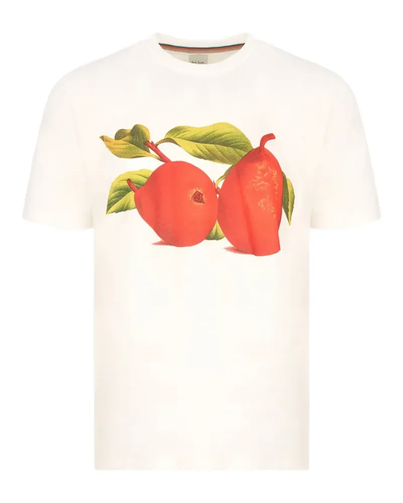 Paul Smith pear-print T-shirt - Weiß Weiß
