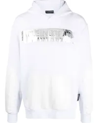 Philipp Plein Hoodie mit Logo-Print Weiß