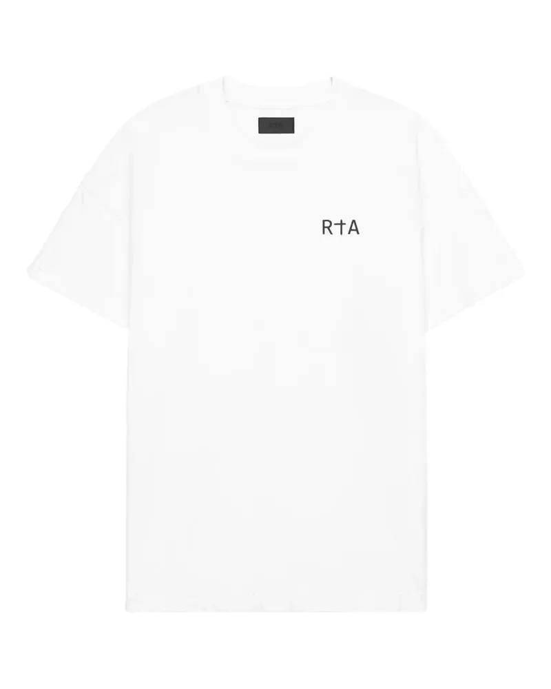 RTA Colin T-Shirt mit Logo-Print - Weiß Weiß