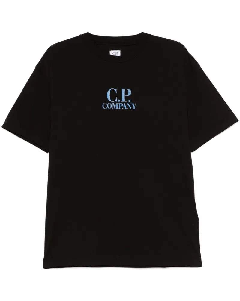C.P. Company T-Shirt mit Logo-Print - Schwarz Schwarz