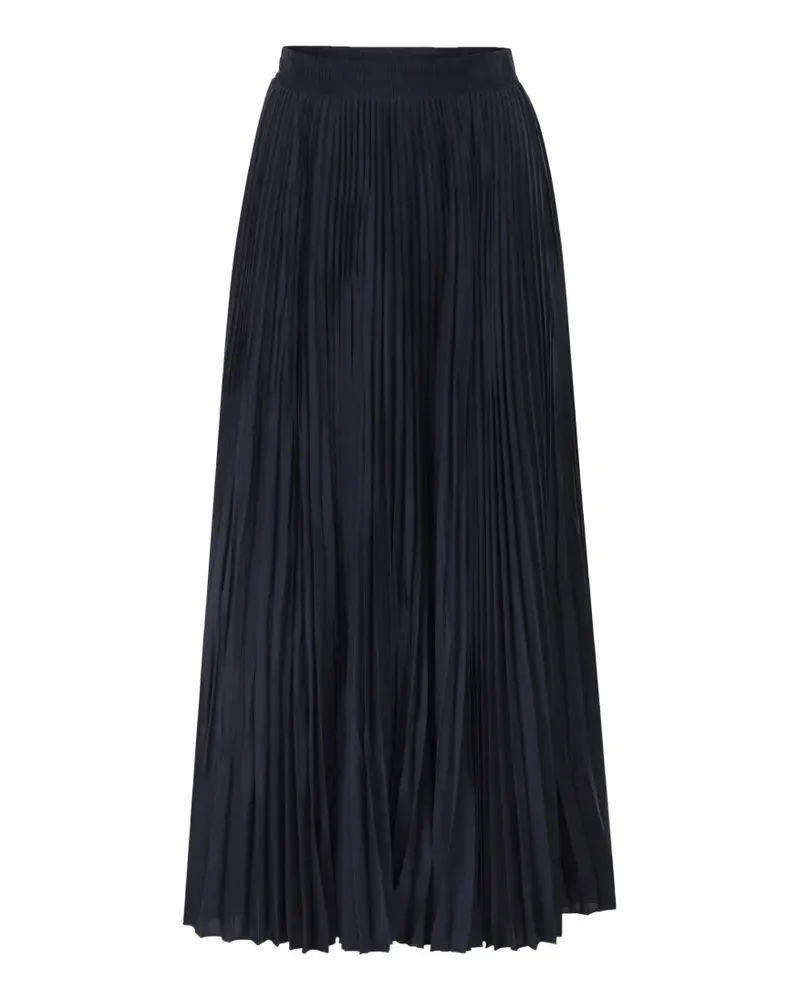 Max Mara pleated flared maxi skirt - Blau Blau