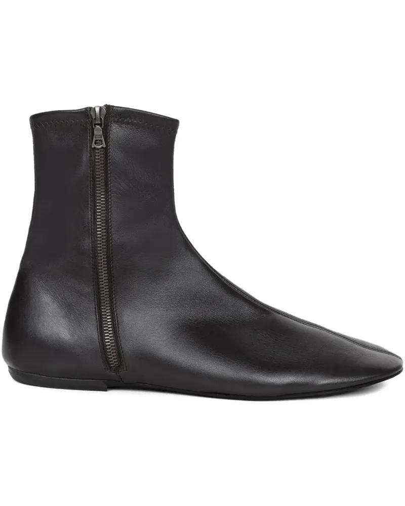 Dries van Noten zip-fastening leather boots - Schwarz Schwarz