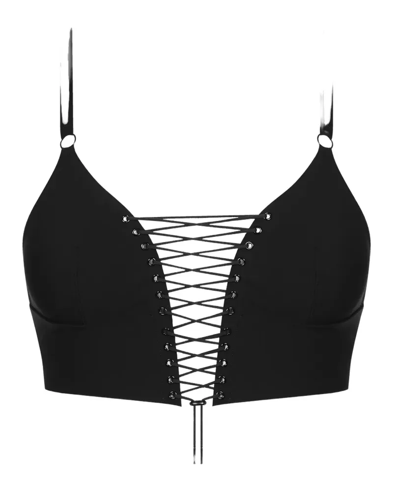 Maison Close Nuit Infinie Bustier - Schwarz Schwarz