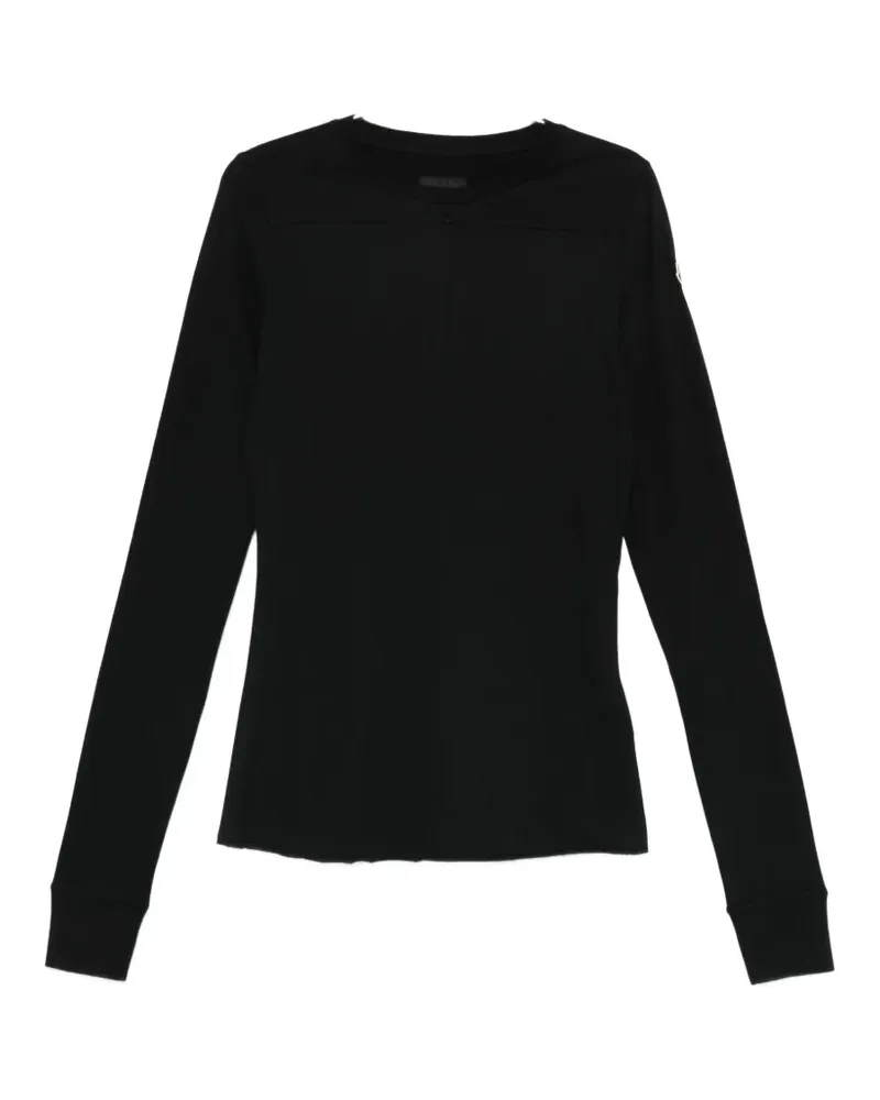 Moncler girder knit long-sleeve T-shirt - Schwarz Schwarz