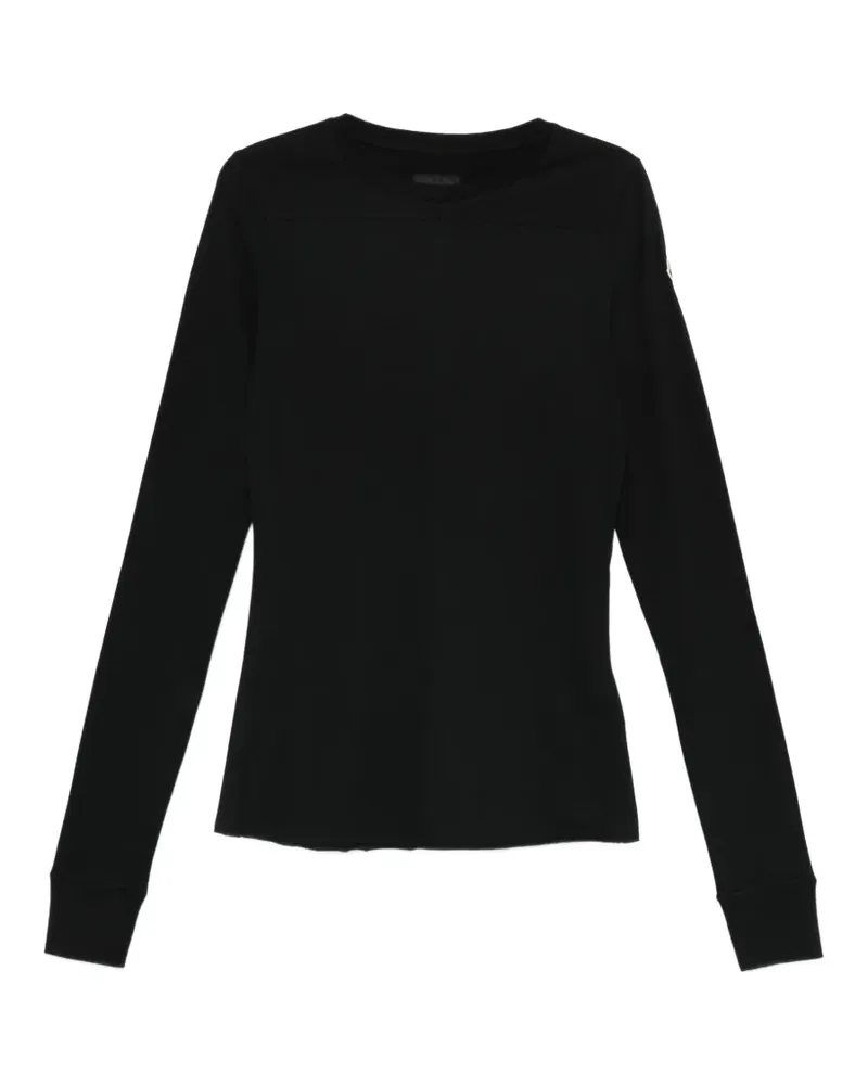 Moncler girder knit long-sleeve T-shirt - Schwarz Schwarz