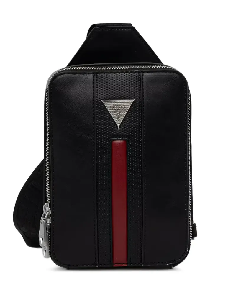 Guess mini Torino logo-plaque belt bag - Schwarz Schwarz