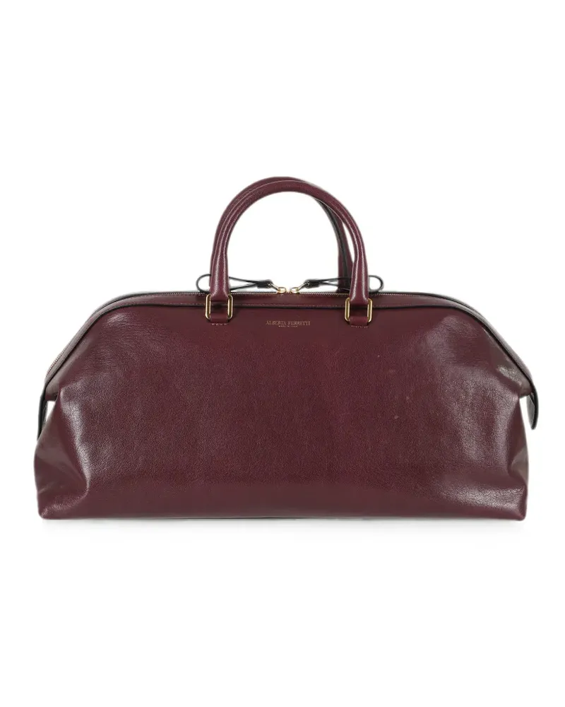 Alberta Ferretti Alice leather tote bag - Rot Rot