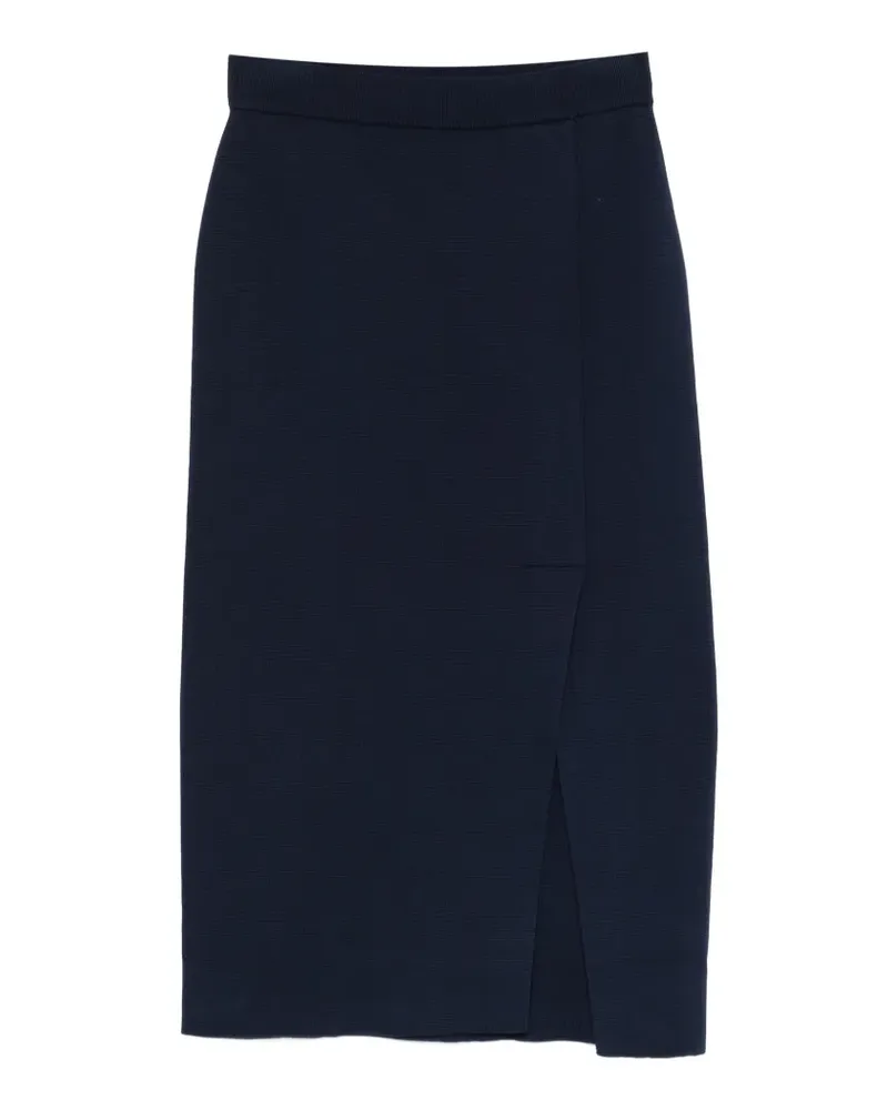 Arovescio ribbed midi skirt - Blau Blau