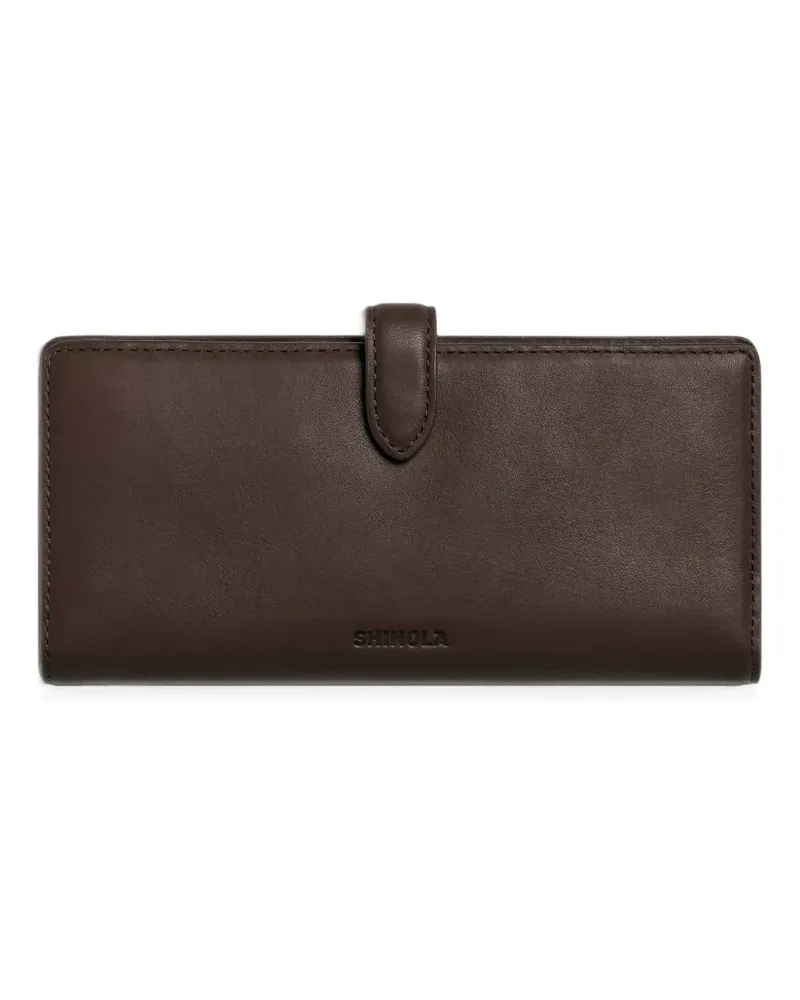 SHINOLA Continental leather wallet - Braun Braun