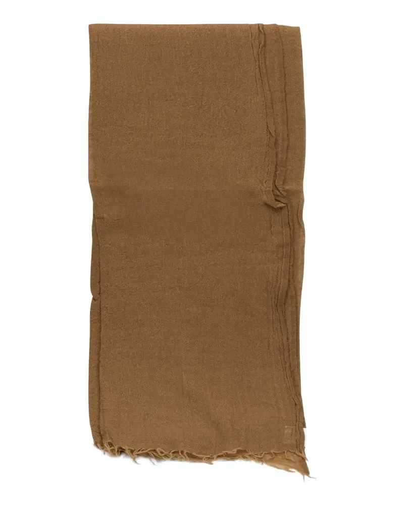 Destin frayed-edge scarf - Braun Braun
