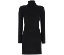 Minikleid aus Kaschmir - Schwarz