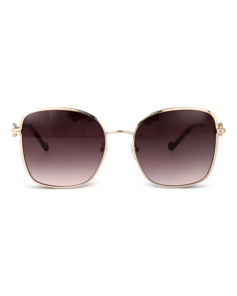 Liu Jo Sonnenbrille mit eckigem Gestell - Gold Gold