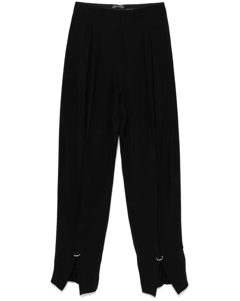 Thierry Mugler Hose mit Piercing - Schwarz Schwarz