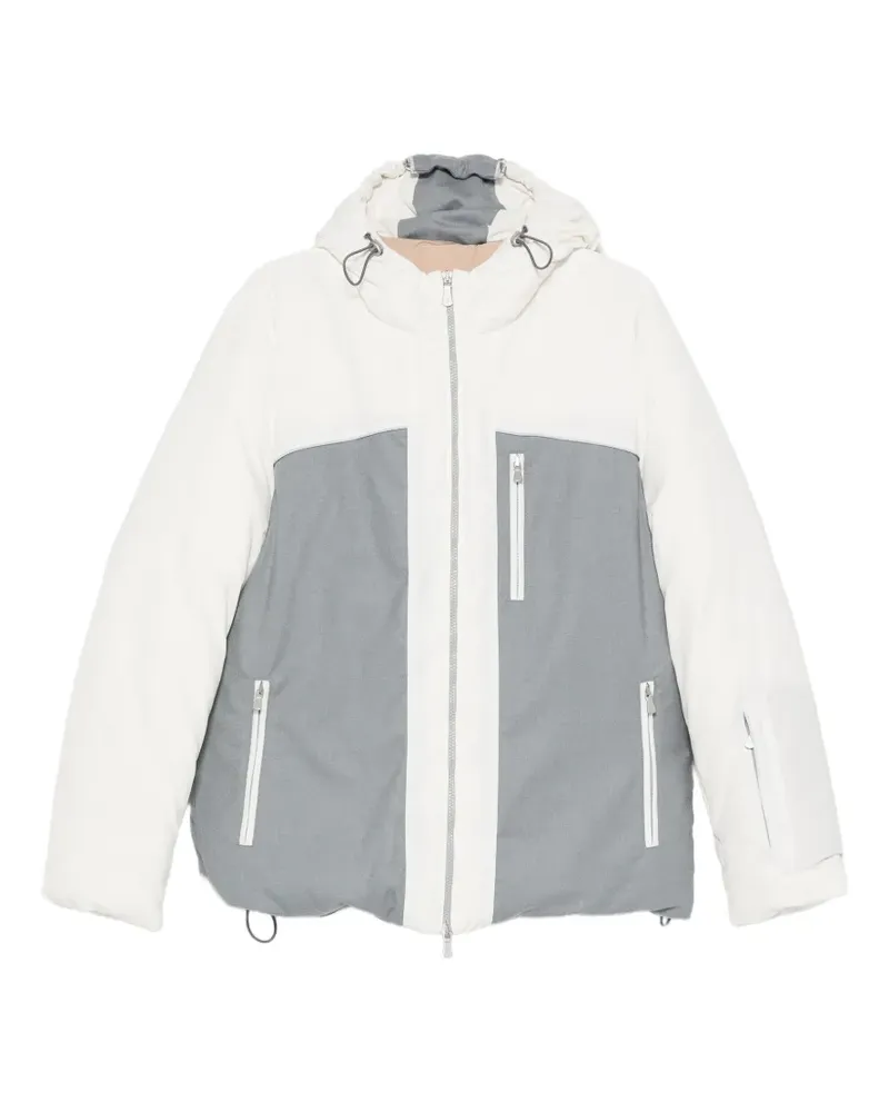 Eleventy Jacke mit Reißverschlusstasche - Weiß Weiß