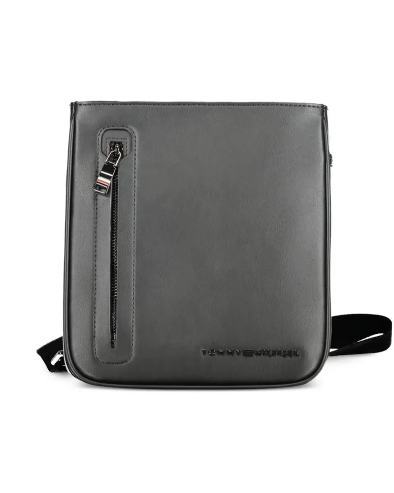 Tommy Hilfiger logo-debossed shoulder bag - Schwarz Schwarz