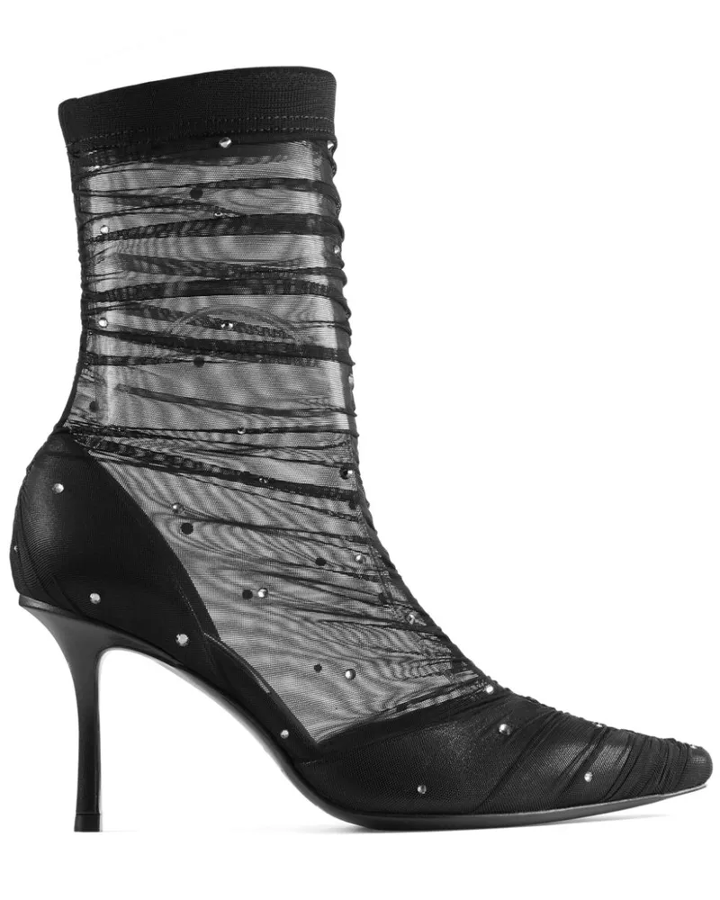 Jimmy Choo Lotta Stiefel 85mm - Schwarz Schwarz