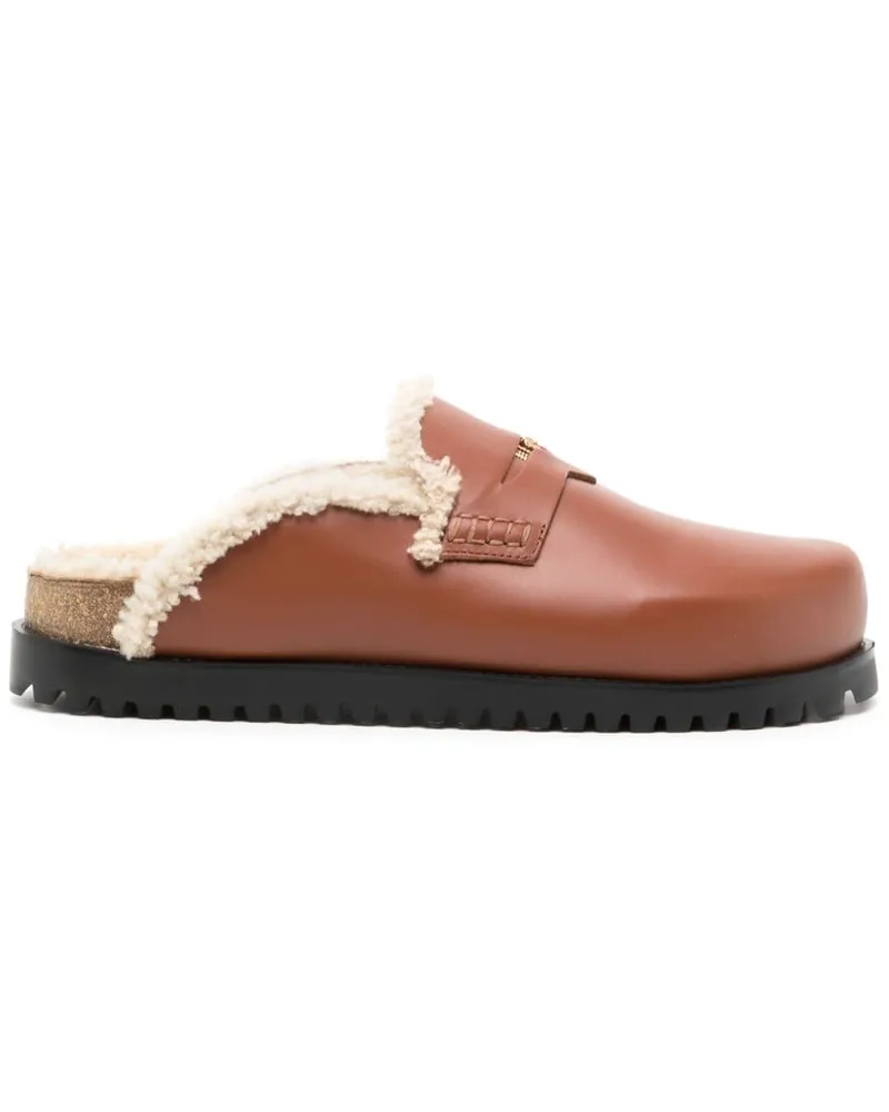 Versace Mules mit Medusa - Braun Braun