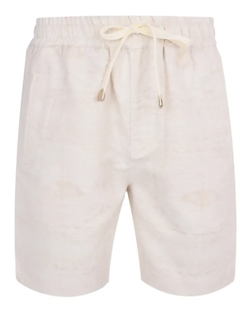 Eleventy paisley-print drawstring shorts - Nude Nude