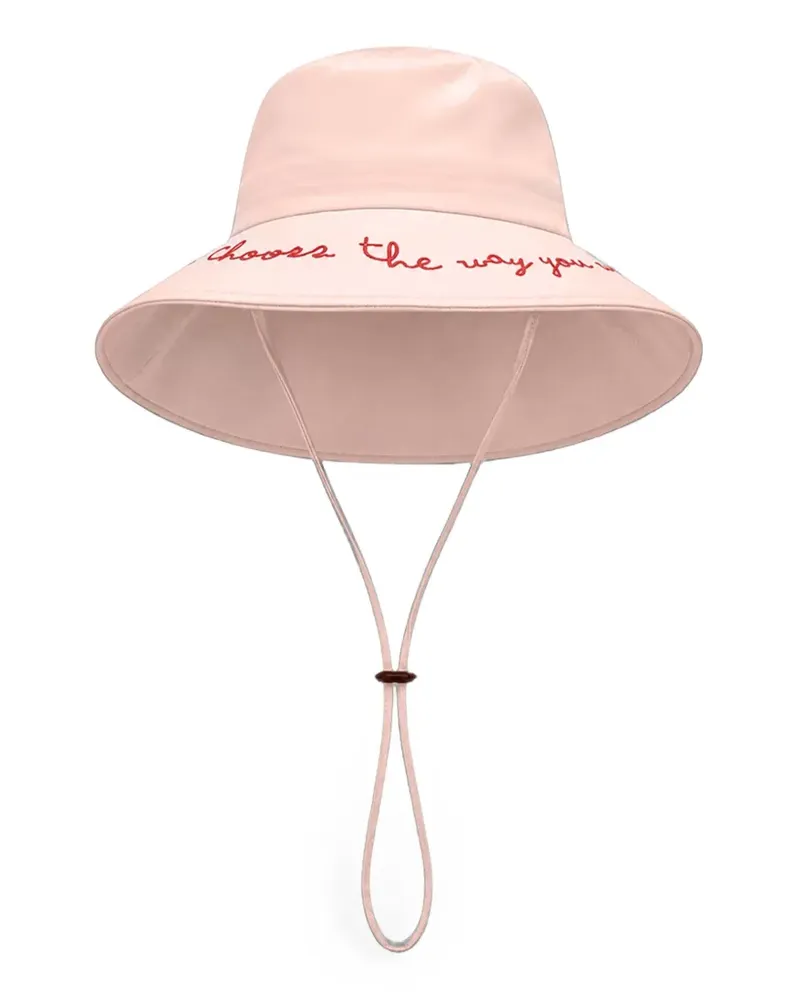 Fiorucci Fischerhut mit Logo-Stickerei - Rosa Rosa