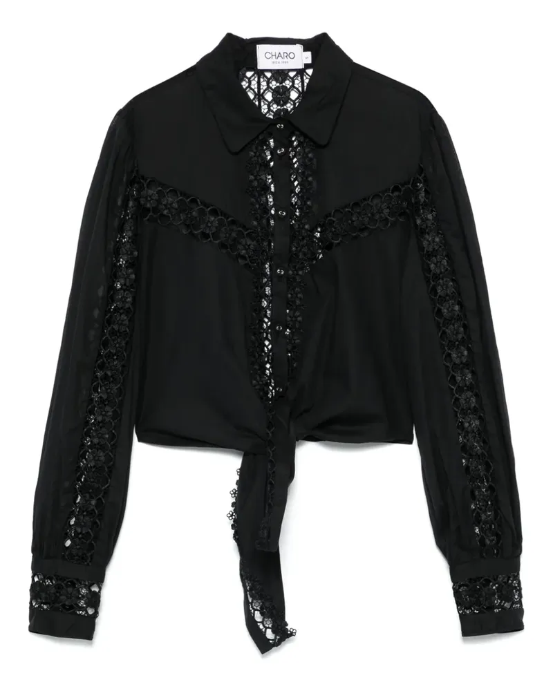 Charo Ruiz Devi Bluse - Schwarz Schwarz