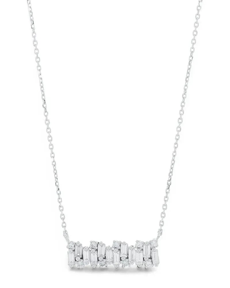 Suzanne Kalan Shimmer Halskette mit Diamantanhänger - Silber Silber