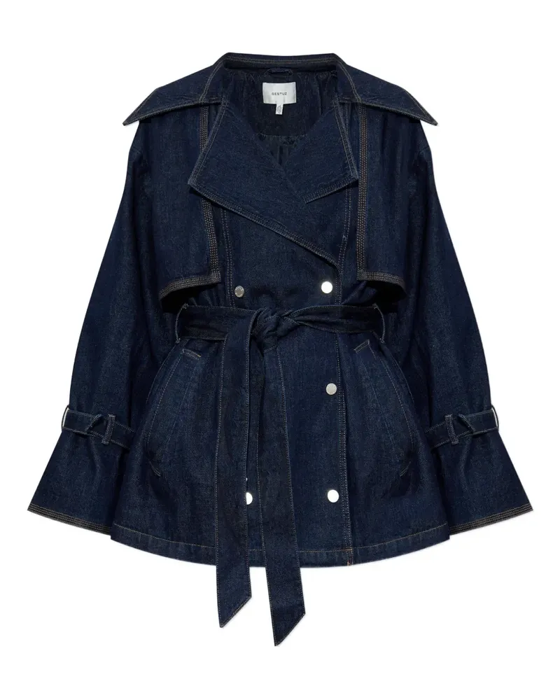 Gestuz GZsummer Jeansjacke mit Gürtel - Blau Blau