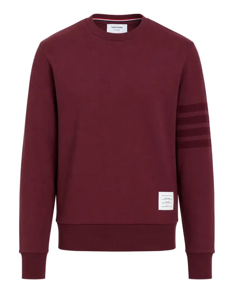Thom Browne 4-Bar crew-neck cotton sweatshirt - Rot Rot