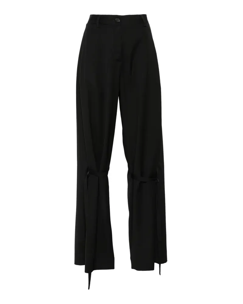 Isabel Benenato Klassische Hose - Schwarz Schwarz