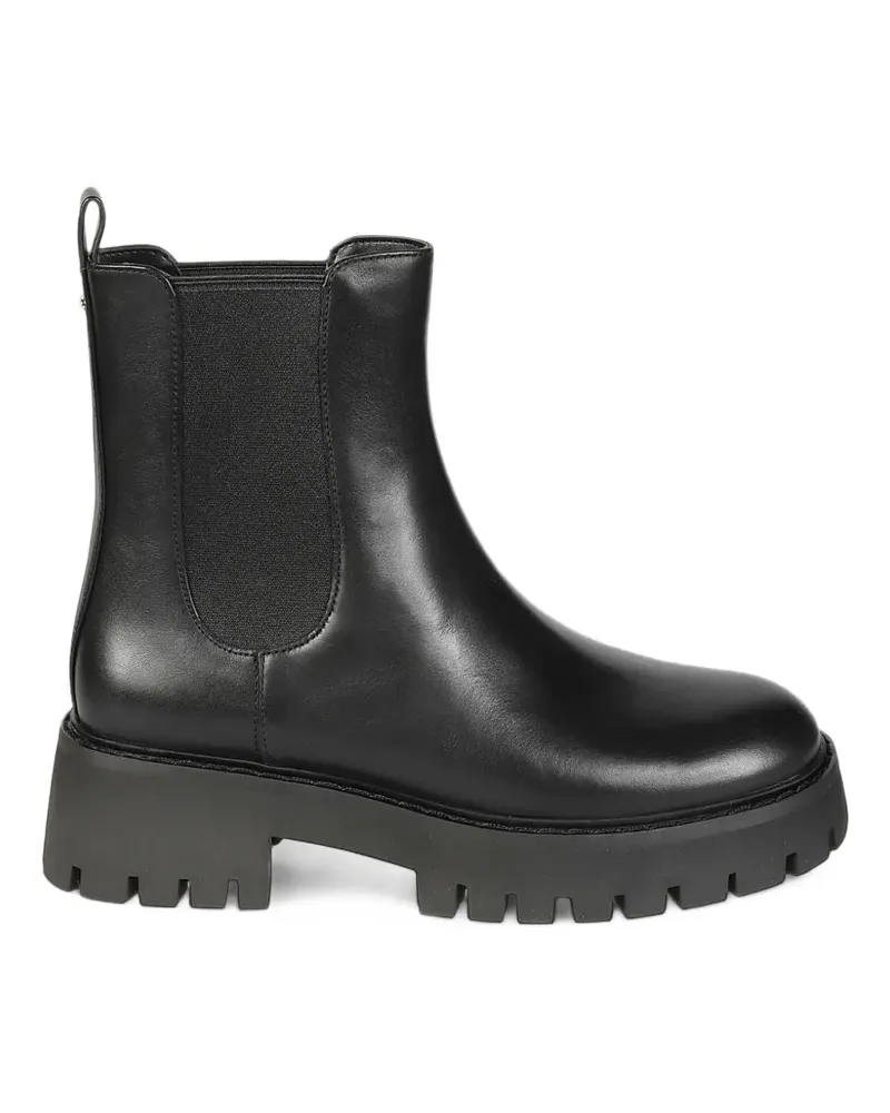 Michael Kors Asher leather lug boots - Schwarz Schwarz