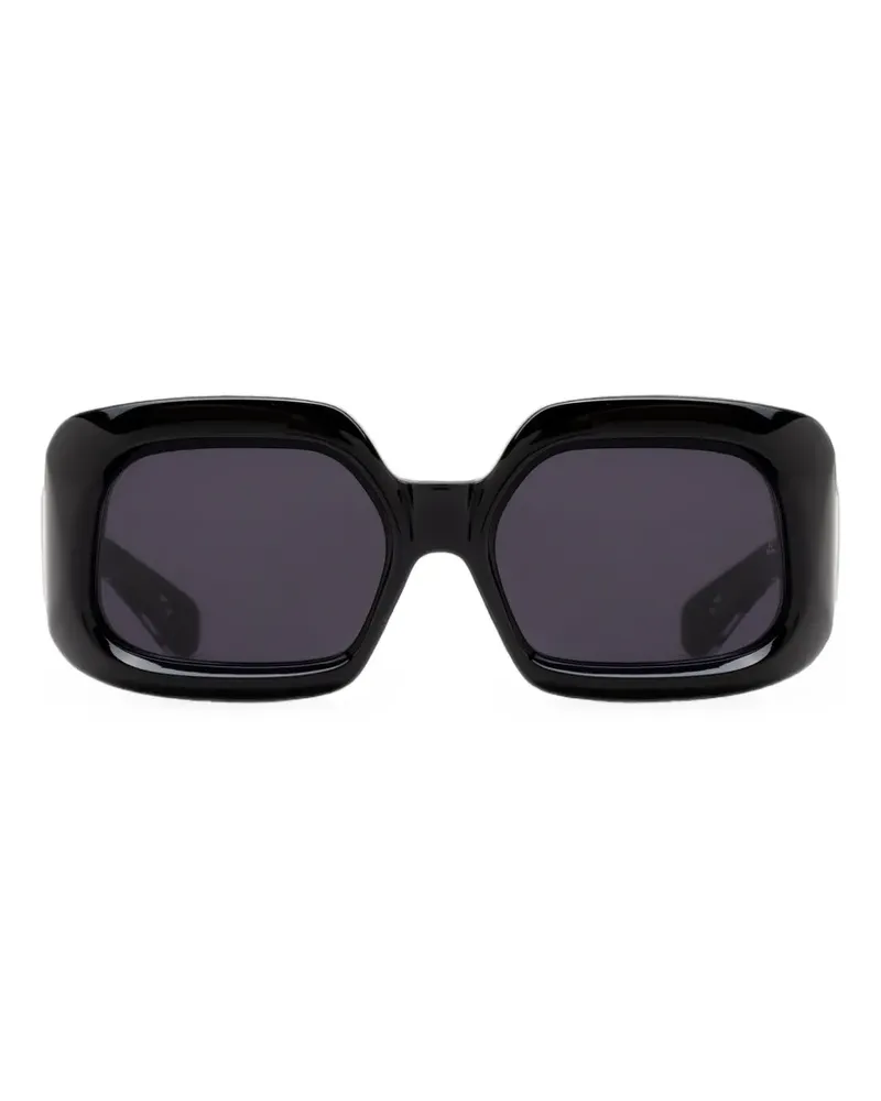 Jacques Marie Mage Starcastle Sonnenbrille mit eckigem Gestell - Schwarz Schwarz