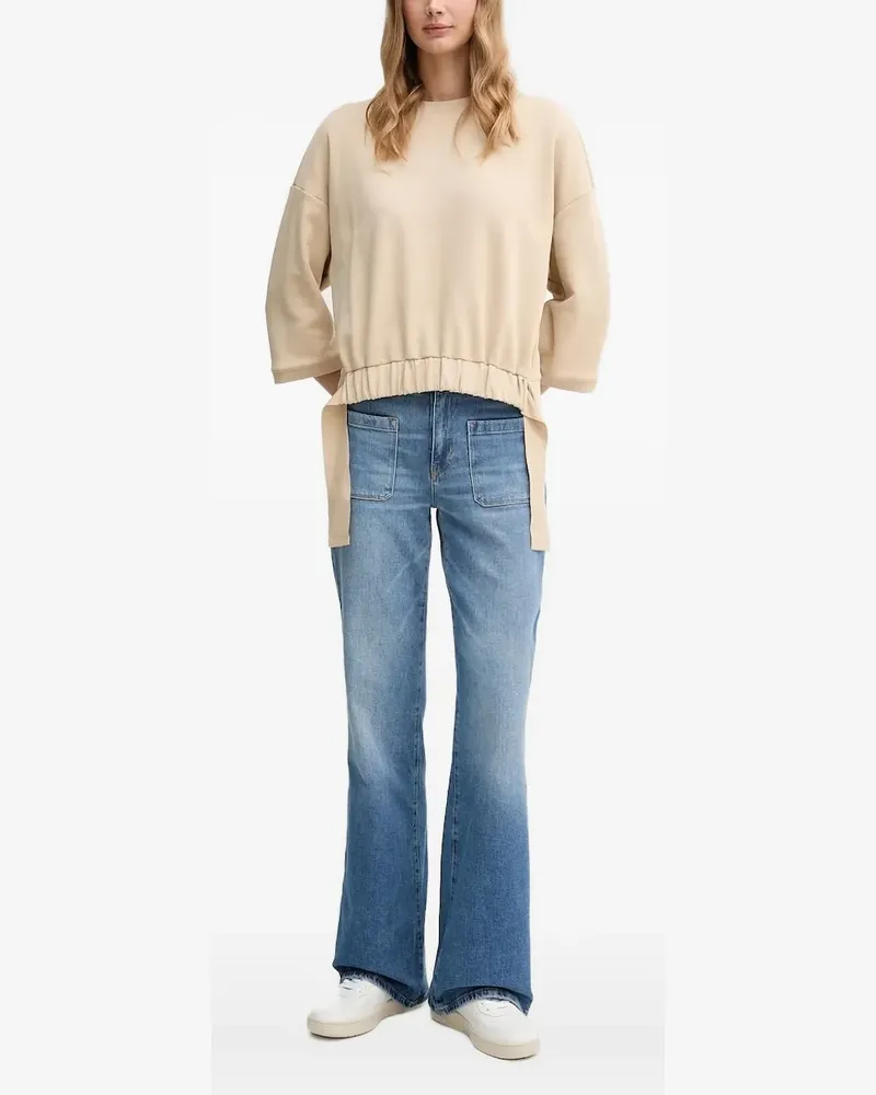 JOOP! Kordelzug-Sweatshirt mit Dreiviertelärmeln - Nude Nude